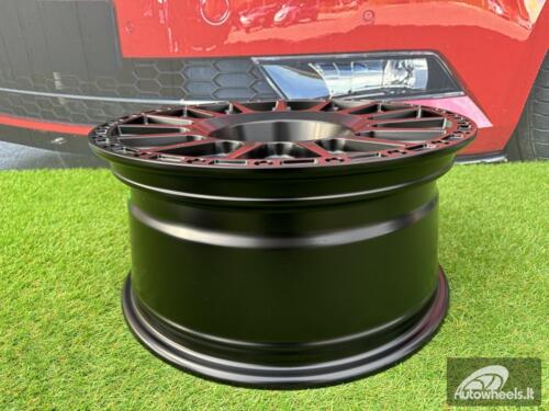 Ratlankis R17x8  6X139.7  ET  15  110.1  B5877  Black Half Matt (BLHM)  For 4X4  (P+R)