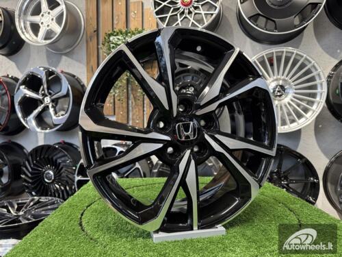 Ratlankis R18x8  5X114.3  ET  50  64.1  A5563  (BK5384)  Black Polished (MB)  For HOND  (P+Z4)