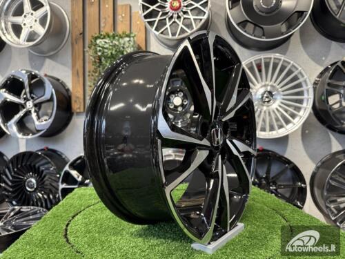 Ratlankis R18x8  5X114.3  ET  50  64.1  A5563  (BK5384)  Black Polished (MB)  For HOND  (P+Z4)