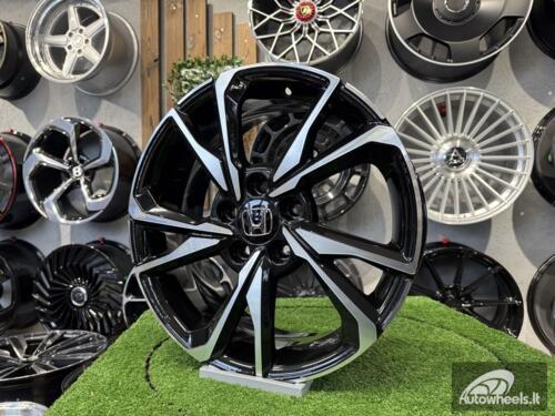 Ratlankis R18x8  5X114.3  ET  50  64.1  A5563  (BK5384)  Black Polished (MB)  For HOND  (P+Z4)
