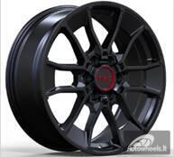 Ratlankis R18x8  6X139.7  ET  50  95.1  Y1202  Black Half Matt (BLHM)  For TOYOT  (P)