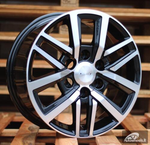 Ratlankis R18x7.5  6X139.7  ET  30  106.1  B1155  Black Polished (MB)  For TOYOT  (K3)  (4x4)