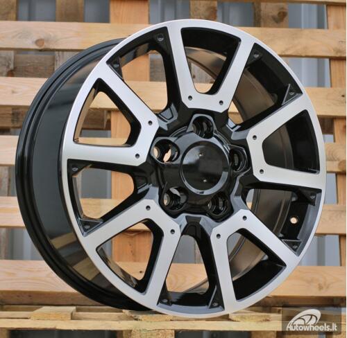 Ratlankis R20x8.5  5X150  ET  55  110.1  B1380  Black Polished (MB)  For 4X4  (K3)