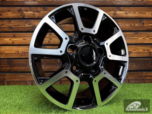 Ratlankis R20x8.5  5X150  ET  55  110.1  B1380  Black Polished (MB)  For 4X4  (K3)