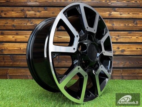 Ratlankis R20x8.5  5X150  ET  55  110.1  B1380  Black Polished (MB)  For 4X4  (K3)