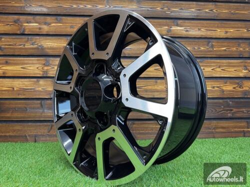 Ratlankis R20x8.5  5X150  ET  55  110.1  B1380  Black Polished (MB)  For 4X4  (K3)