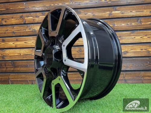 Ratlankis R20x8.5  5X150  ET  55  110.1  B1380  Black Polished (MB)  For 4X4  (K3)