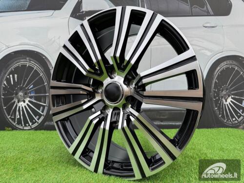 Ratlankis R22x9  5X150  ET  45  110.5  B1754  Black Polished (MB)  For 4X4  (K3)