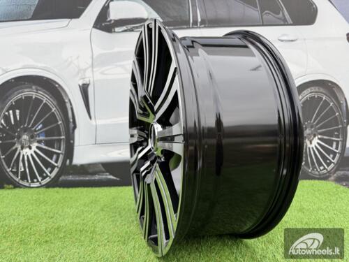 Ratlankis R22x9  5X150  ET  45  110.5  B1754  Black Polished (MB)  For 4X4  (K3)