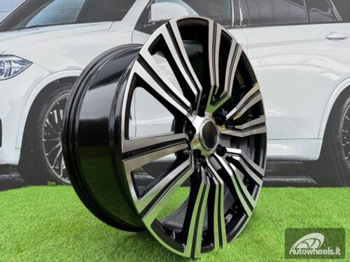 Ratlankis R22x9  5X150  ET  45  110.5  B1754  Black Polished (MB)  For 4X4  (K3)