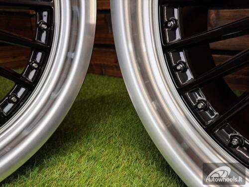 Ratlankis R18x10  5X120  ET  15  74.1  B1803  Black+Polished Lip (BLPL)  For BMW  (Z6)  (ALPINA Style Rear+Front)