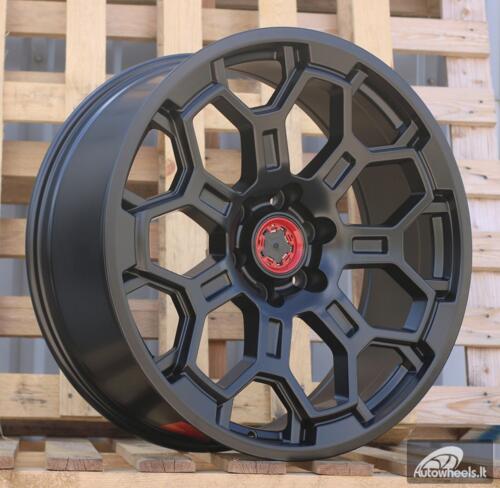 Ratlankis R22x9  6X139.7  ET  15  106.1  B1858  Black Half Matt (BLHM)  For 4X4  (K3)