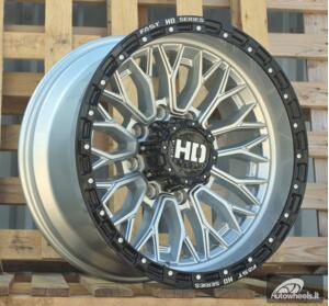 Ratlankis R20x9  6X139.7  ET  0  77.9  D1972  Silver+Black (SIBL)  For 4X4  (K3)