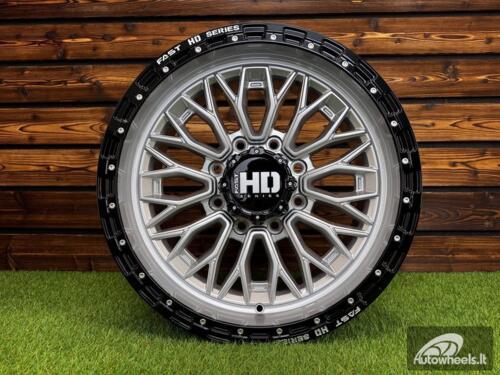 Ratlankis R20x10  8X180  ET  0  124.3  D1973  Silver+Black (SIBL)  For 4X4  (K3)
