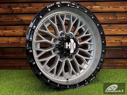 Ratlankis R20x10  8X180  ET  0  124.3  D1973  Silver+Black (SIBL)  For 4X4  (K3)