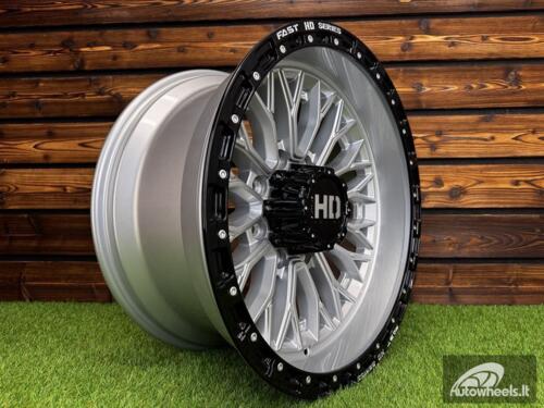 Ratlankis R20x10  8X180  ET  0  124.3  D1973  Silver+Black (SIBL)  For 4X4  (K3)