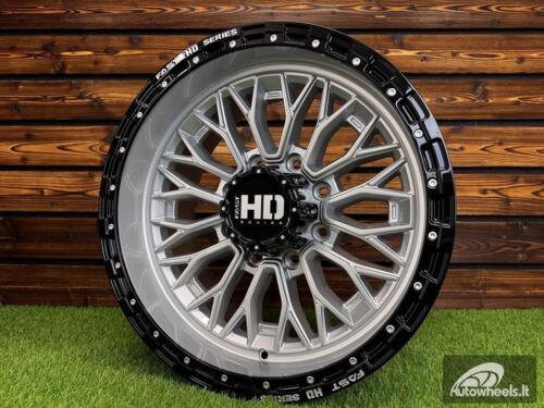 Ratlankis R20x10  8X180  ET  0  124.3  D1973  Silver+Black (SIBL)  For 4X4  (K3)