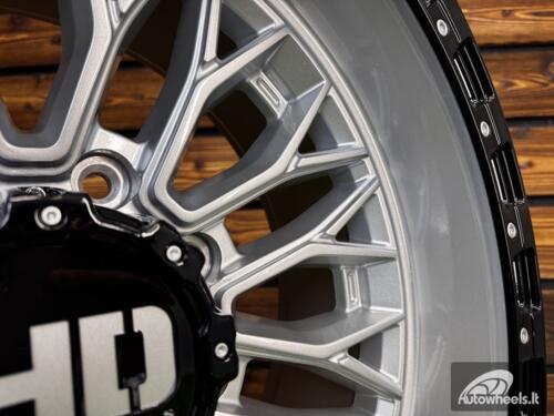 Ratlankis R20x10  8X180  ET  0  124.3  D1973  Silver+Black (SIBL)  For 4X4  (K3)