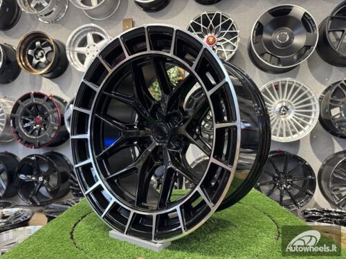 Ratlankis R20x10  6X139.7  ET  M10  106.1  D1986  Black+Polished Lip (BLPL)  For 4X4  (K3)