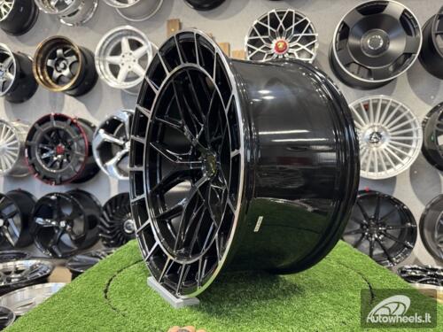 Ratlankis R20x10  6X139.7  ET  M10  106.1  D1986  Black+Polished Lip (BLPL)  For 4X4  (K3)