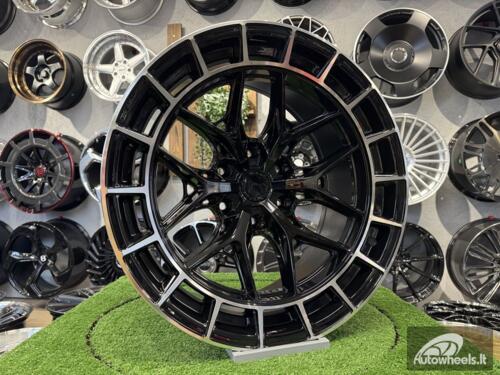 Ratlankis R20x10  6X139.7  ET  M10  106.1  D1986  Black+Polished Lip (BLPL)  For 4X4  (K3)