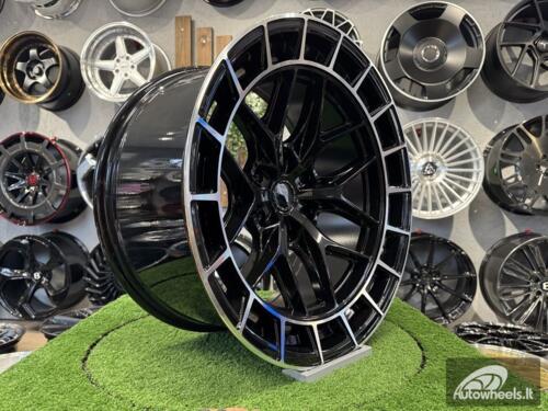 Ratlankis R20x10  6X139.7  ET  M10  106.1  D1986  Black+Polished Lip (BLPL)  For 4X4  (K3)