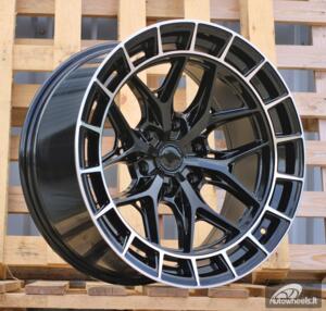 Ratlankis R20x10  6X139.7  ET  M10  106.1  D1986  Black+Polished Lip (BLPL)  For 4X4  (K3)