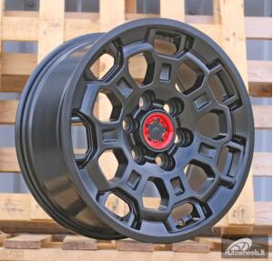 Ratlankis R18x8.5  6X139.7  ET  47.5  95.1  F1858A  Black Half Matt (BLHM)  For 4X4  (K3)  (HYBRID FORGED)