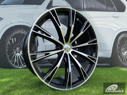 Ratlankis R20x9  5X112  ET  30  66.5  H5060  (F016)  Black Polished (MB)  For AUD  (K4)  (HYBRID FORGED ABT Style)