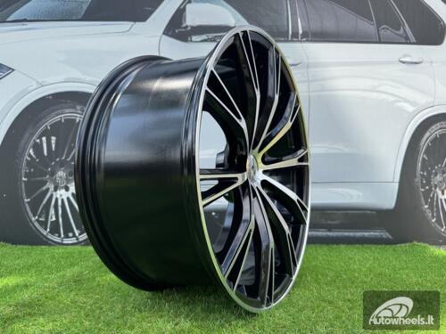 Ratlankis R20x9  5X112  ET  30  66.5  H5060  (F016)  Black Polished (MB)  For AUD  (K4)  (HYBRID FORGED ABT Style)
