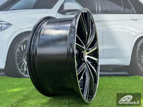 Ratlankis R20x9  5X112  ET  30  66.5  H5060  (F016)  Black Polished (MB)  For AUD  (K4)  (HYBRID FORGED ABT Style)