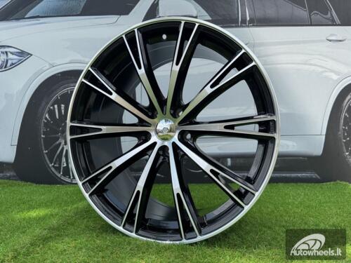 Ratlankis R20x9  5X112  ET  30  66.5  H5060  (F016)  Black Polished (MB)  For AUD  (K4)  (HYBRID FORGED ABT Style)