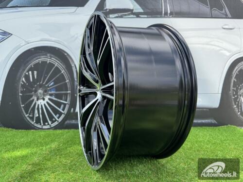 Ratlankis R20x9  5X112  ET  30  66.5  H5060  (F016)  Black Polished (MB)  For AUD  (K4)  (HYBRID FORGED ABT Style)