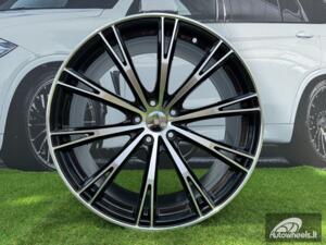 Ratlankis R20x9  5X112  ET  30  66.5  H5060  (F016)  Black Polished (MB)  For AUD  (K4)  (HYBRID FORGED ABT Style)