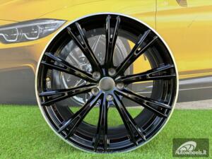 Ratlankis R20x9  5X112  ET  34  66.5  H5060  (F016)  Black+Polished Lip (BLPL)  For AUD  (K4+P2)  (HYBRID FORGED)