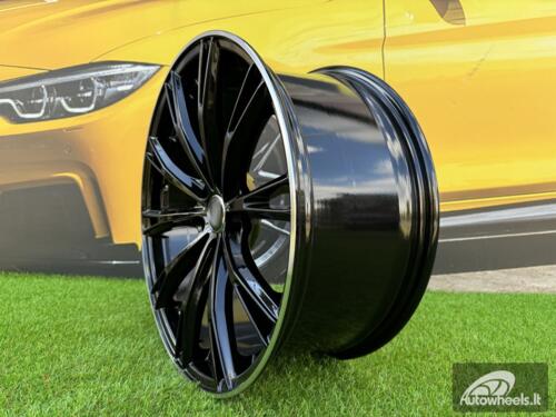 Ratlankis R20x9  5X112  ET  34  66.5  H5060  (F016)  Black+Polished Lip (BLPL)  For AUD  (K4+P2)  (HYBRID FORGED ABT Style)