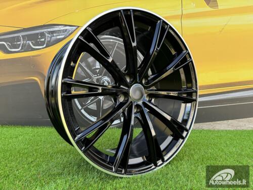 Ratlankis R20x9  5X112  ET  23  66.5  H5060  (F016)  Black+Polished Lip (BLPL)  For AUD  (K4)  (HYBRID FORGED ABT Style)
