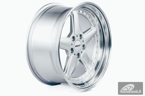 Ratlankis HART HR84 R19X9J 5X120 ET15 CB:74.1 Silver with Polished lip