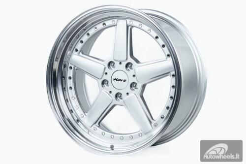 Ratlankis HART HR84 R19X9J 5X120 ET15 CB:74.1 Silver with Polished lip