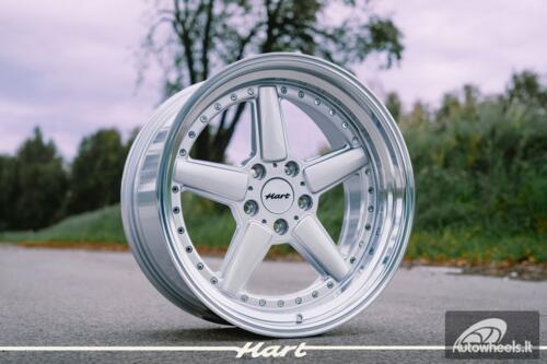 Ratlankis HART HR84 R19X9J 5X120 ET15 CB:74.1 Silver with Polished lip