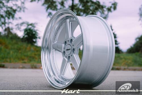 Ratlankis HART HR84 R19X9J 5X120 ET15 CB:74.1 Silver with Polished lip