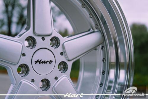 Ratlankis HART HR84 R19X9J 5X120 ET15 CB:74.1 Silver with Polished lip