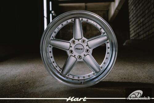 Ratlankis HART HR84 R19X9J 5X120 ET15 CB:74.1 Silver with Polished lip