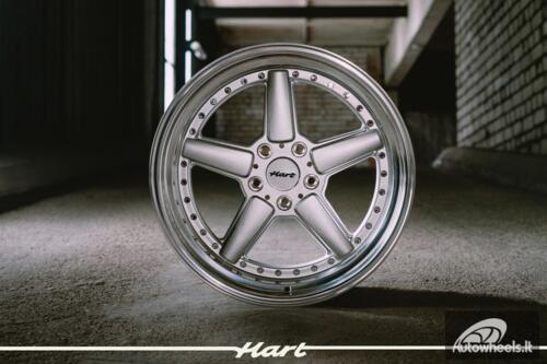 Ratlankis HART HR84 R19X9J 5X120 ET15 CB:74.1 Silver with Polished lip
