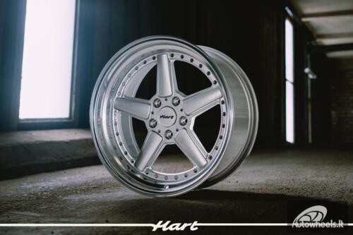 Ratlankis HART HR84 R19X9J 5X120 ET15 CB:74.1 Silver with Polished lip