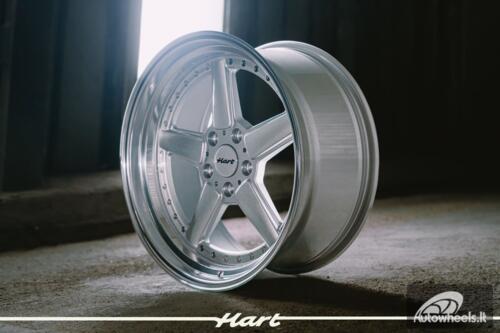 Ratlankis HART HR84 R19X9J 5X120 ET15 CB:74.1 Silver with Polished lip
