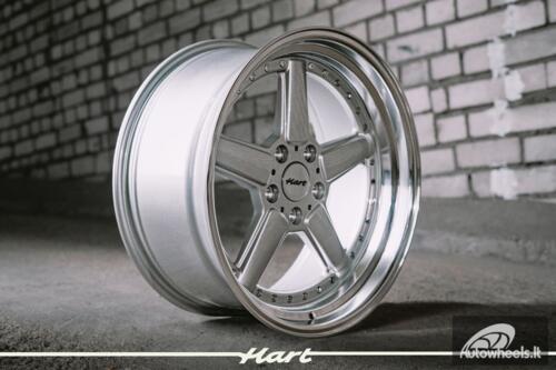 Ratlankis HART HR84 R19X9J 5X120 ET15 CB:74.1 Silver with Polished lip