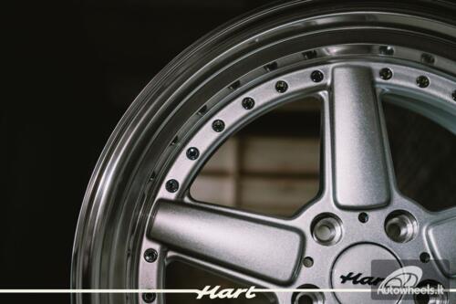 Ratlankis HART HR84 R19X9J 5X120 ET15 CB:74.1 Silver with Polished lip