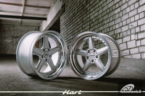Ratlankis HART HR84 R19X9J 5X120 ET15 CB:74.1 Silver with Polished lip