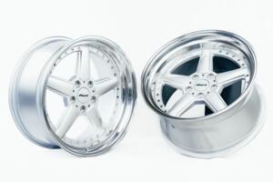 Ratlankis HART HR84 R19X9J 5X120 ET15 CB:74.1 Silver with Polished lip